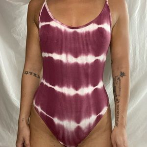 Low back thong spaghetti strap bodysuit